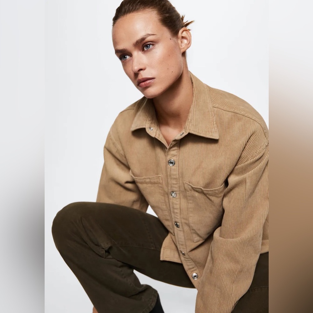 MANGO Tan Corduroy Co-Ord - Picture 10 of 15